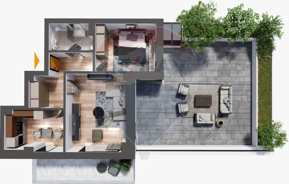 APARTAMENT CU 2 CAMERE - CUG - 0% COMISION