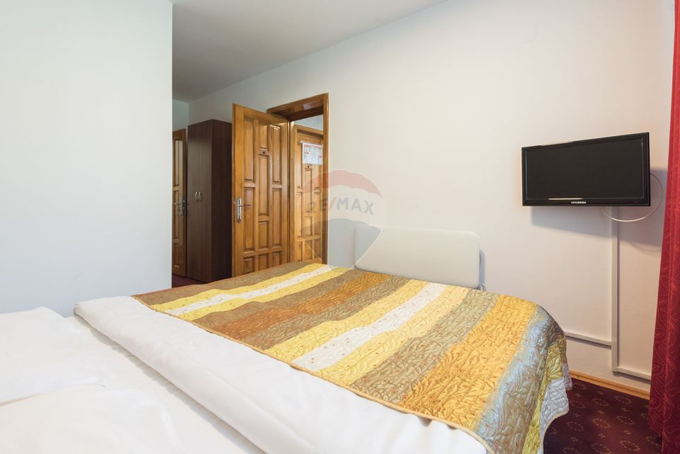 Hotel cu 23 unități de cazare, 2 săli de ședință, locație excelentă