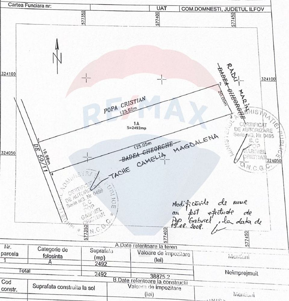 Land 2,500sqm Domnesti / Strada Crengutei