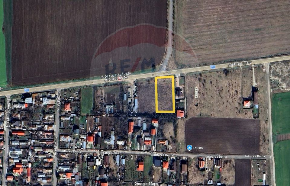 Teren intravilan 2.679 mp – Deschidere 30,47 la DN3 - Islaz, Branesti