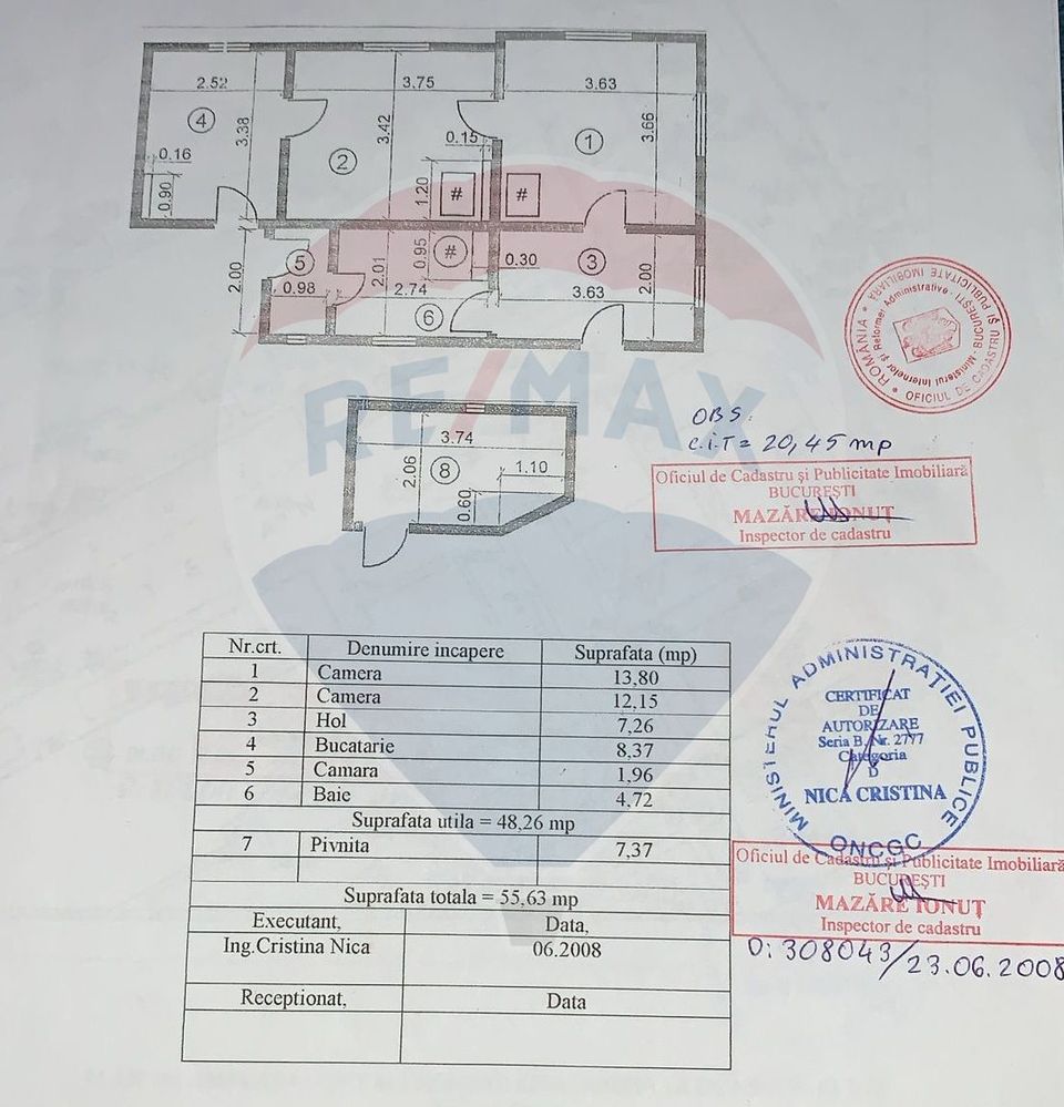 Apartament cu 2 camere de vanzare Metrou Grivita Strada Stefan Stoika