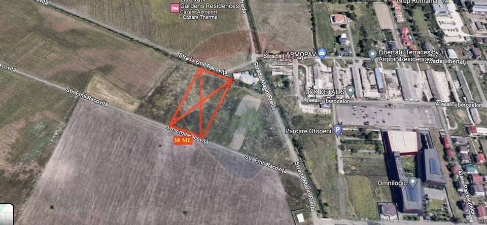 Teren 5000 mp Otopeni strada Emil Racovita Spatiu evenimente