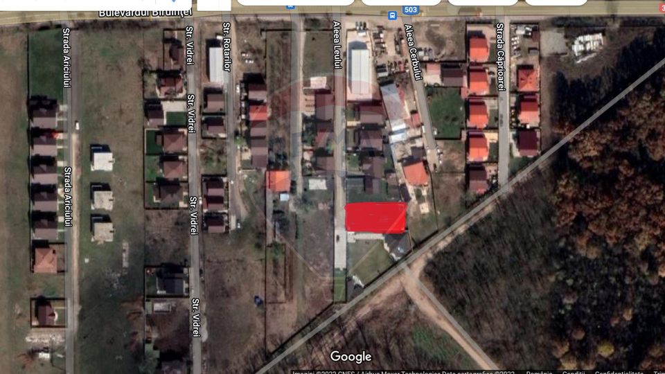 Pantelimon land for sale with immediate access to Cernica Forest