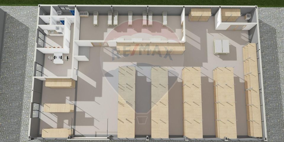 2 Hale industriale noi | 539 mp fiecare |  Moara Vlasiei