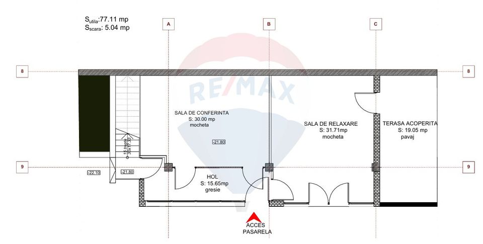 167sq.m Office Space for rent, Gruia area