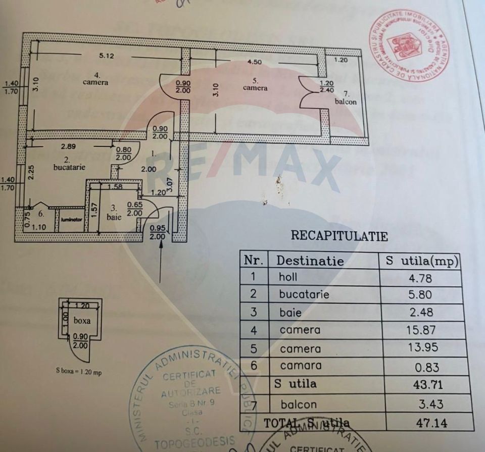 Apartament cu 2 camere de închiriat,  Barbu Vacarescu - Floreascca