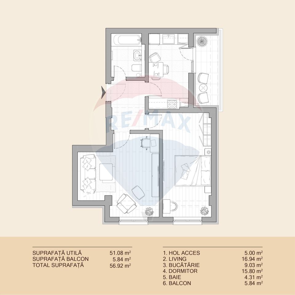 Apartament Premium, 2 Camere, de Vânzare, ULTRACENTRAL - IAȘI