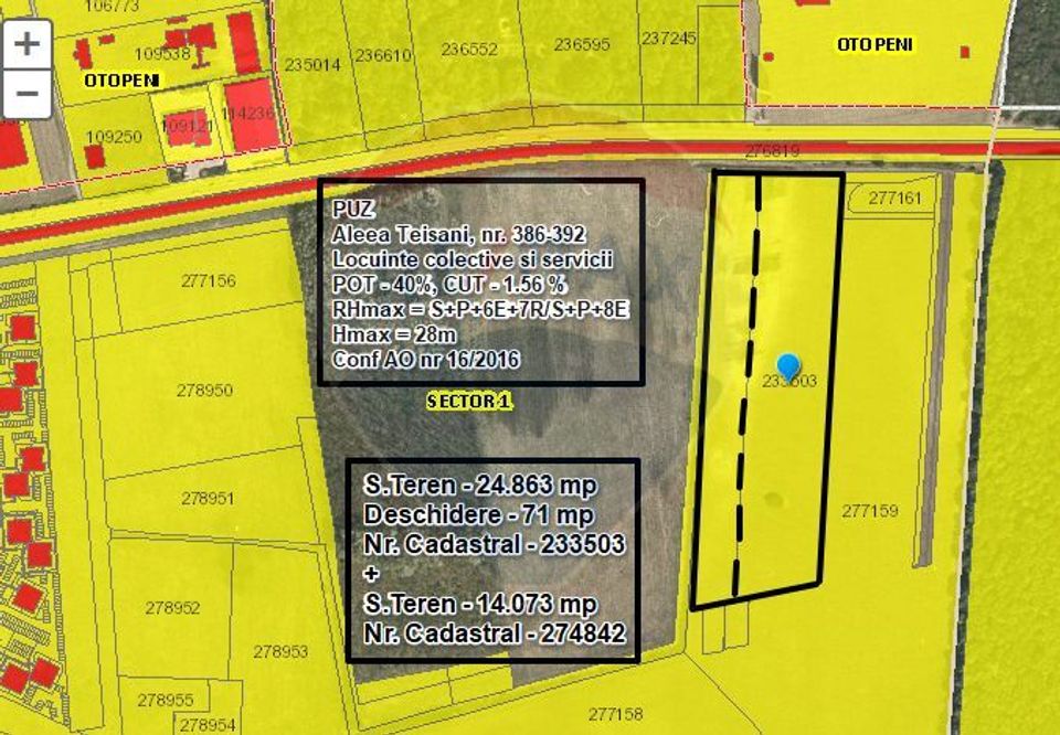 Land 24,863sqm Aleea Teisani