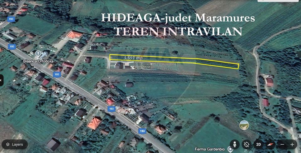 Land 3,591sqm Hideaga / Strada Principala