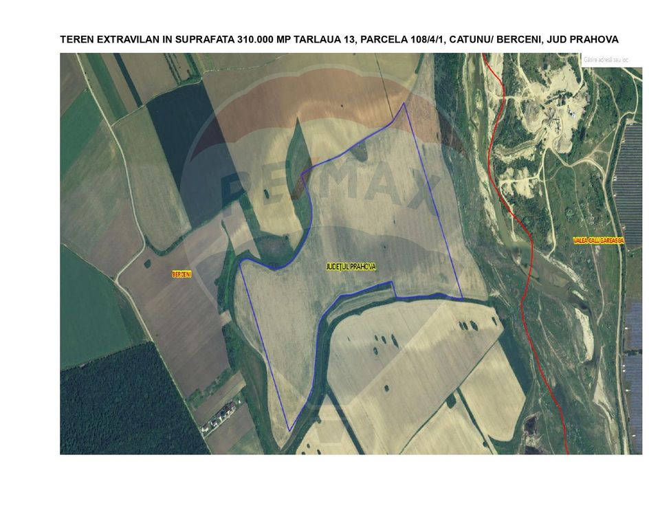 Land 310,000sqm Catunu (Berceni) / Intrarea tarla 17