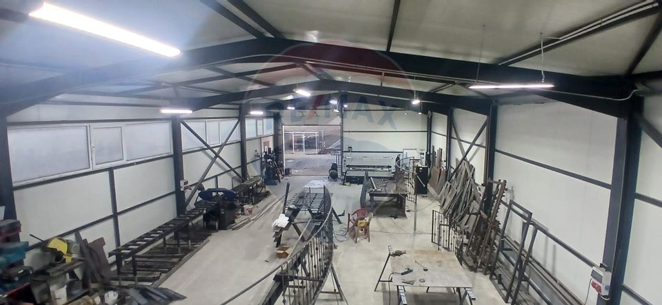 Hala de vanzare in Crevedia 240 mp utili teren 4.000 mp acces TIR