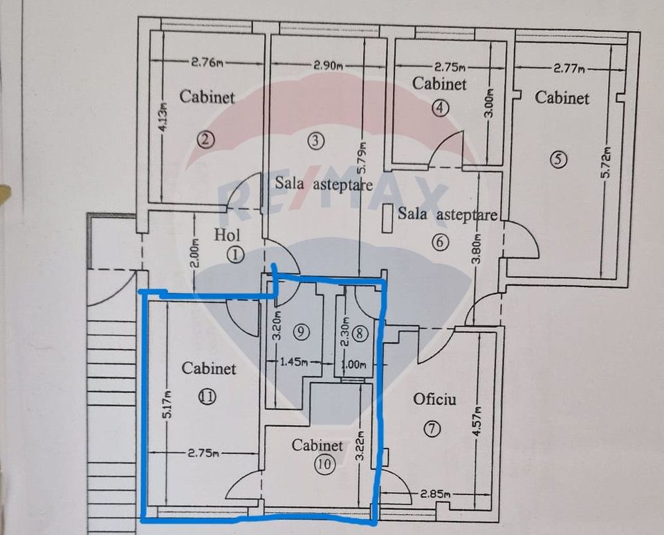 22sq.m Commercial Space for rent, Republicii area