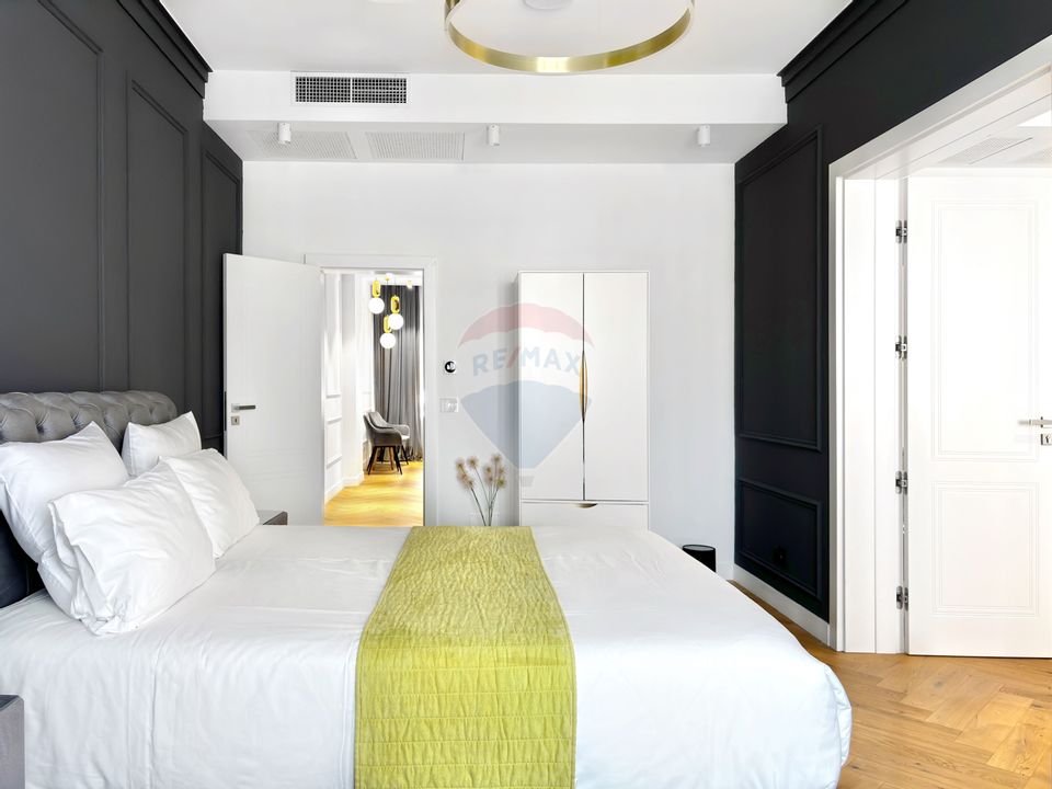 Vedere directă spre Piața Unirii, finisaje lux, apart. chirie, 97.6 mp