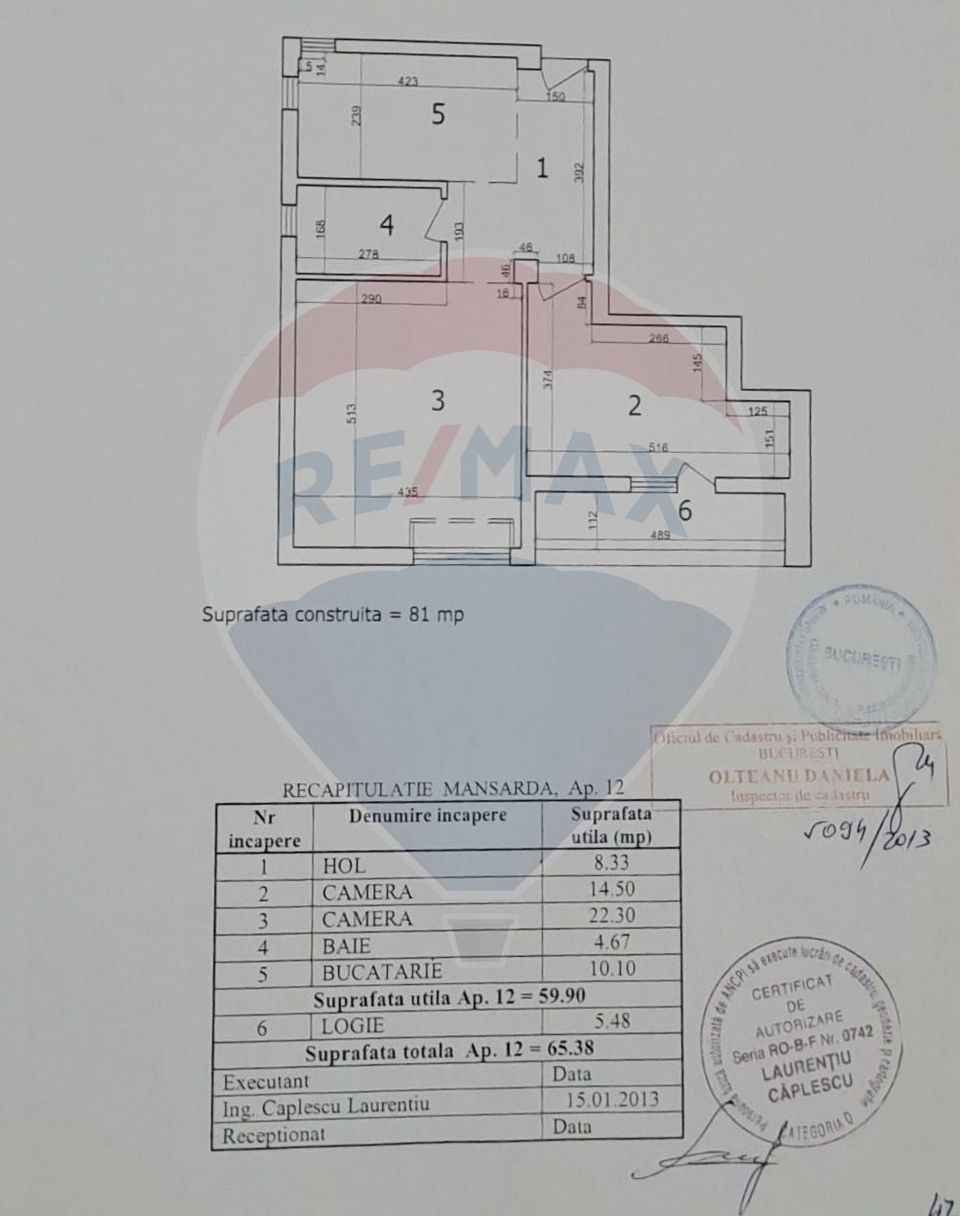 Ap. for sale | 2 cam | 66 sqm + POD | New Bucharest | Park | subway