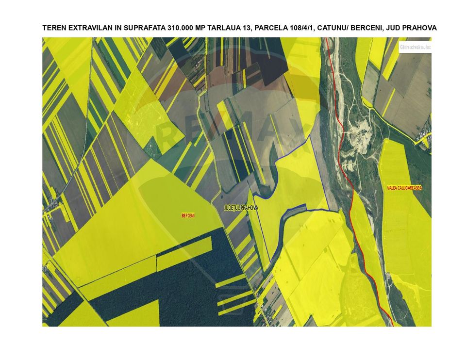Land 310,000sqm Catunu (Berceni) / Intrarea tarla 17