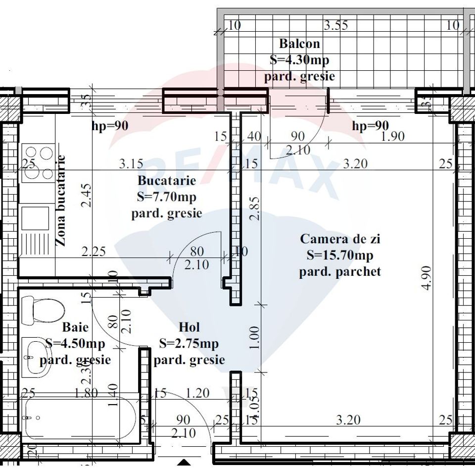 Apartament nou cu 1 Cameră de Vânzare Hlincea-Iasi Direct Dezvoltator