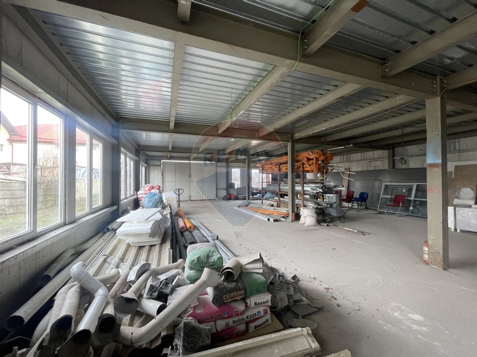 Hala 2 niveluri 750mp, teren 1200 mp | Industriilor, 23 August