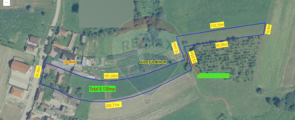 Teren 6.130mp Alparea cu constructii la 1.7km de viitoarea Centura