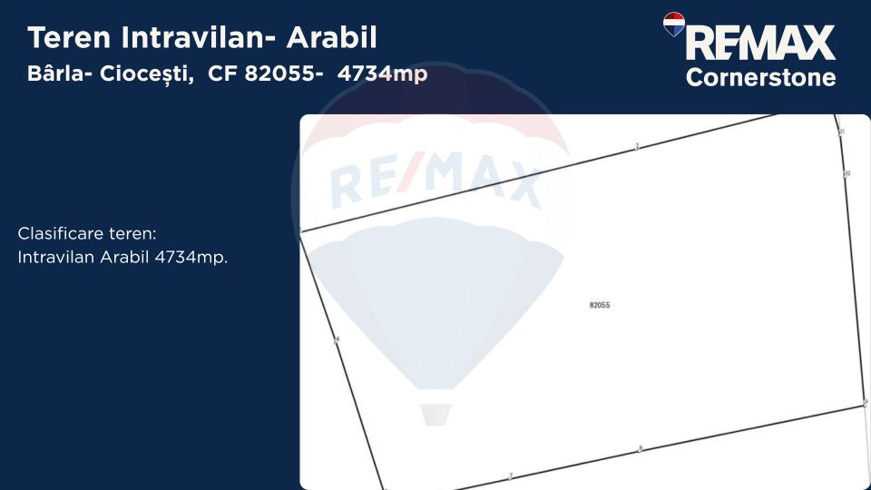 Land 4,734sqm Ciocesti / DJ 679