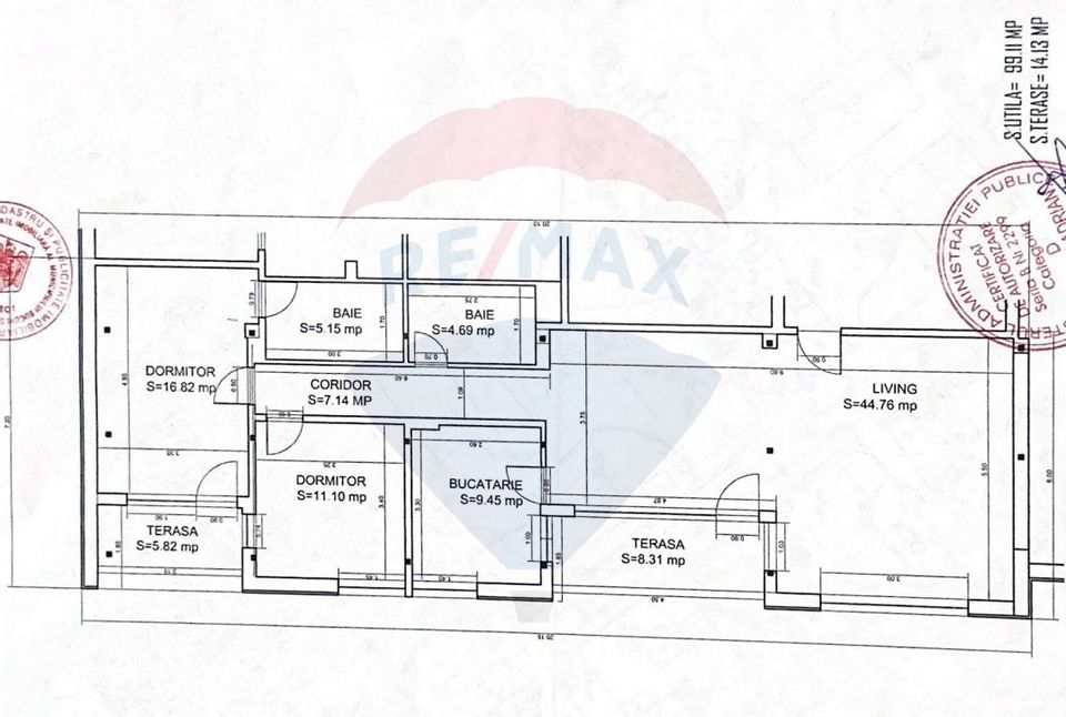 Apartament cu 3 camere de vânzare în zona Straulesti