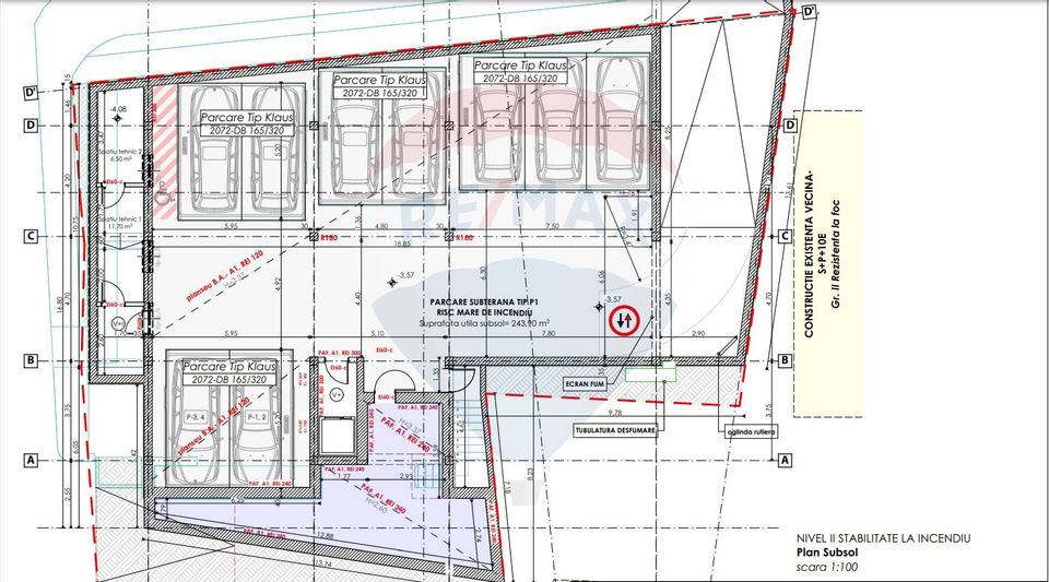 Teren 473 mp cu autorizatie de constructie S+P+5E+6ER