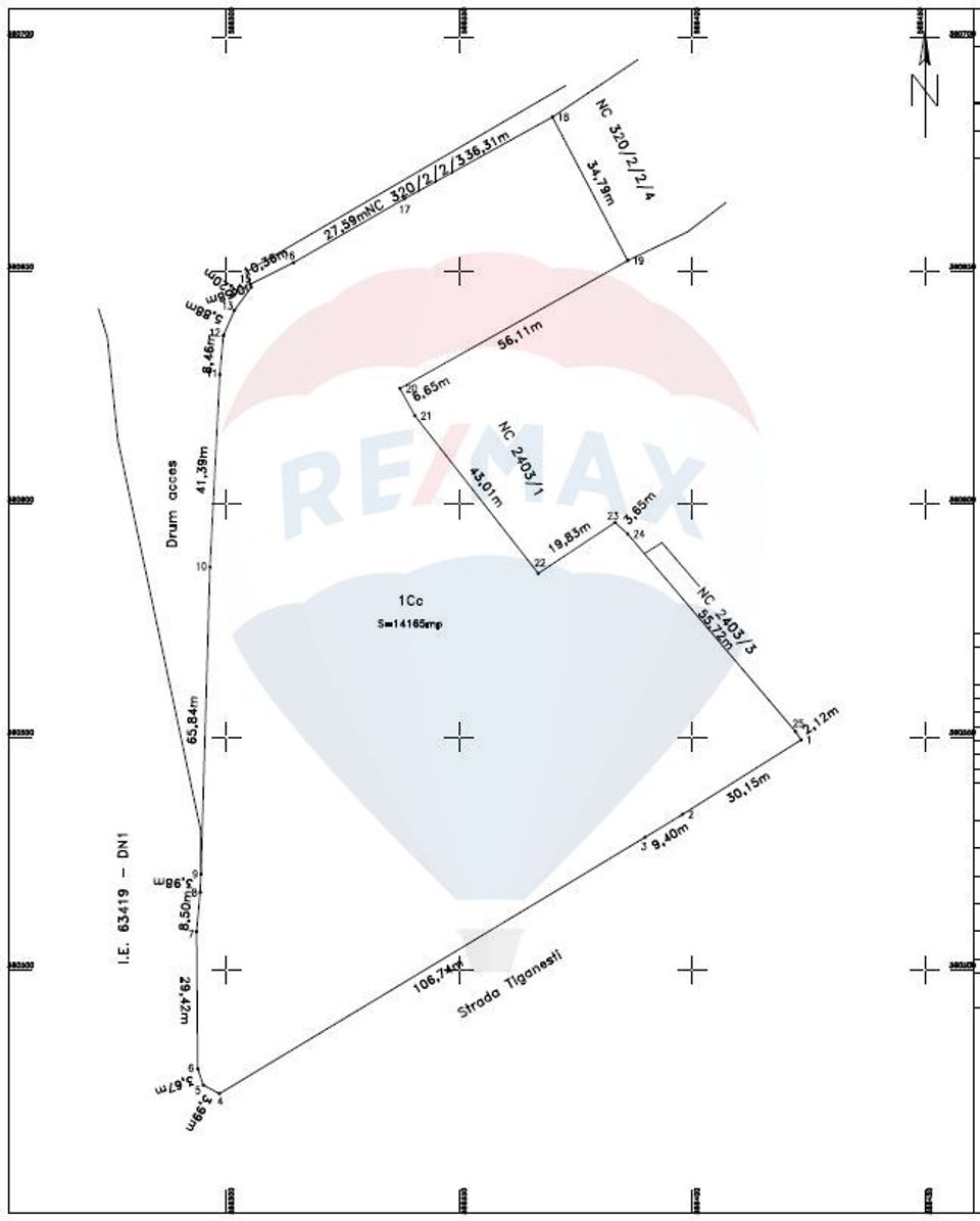 Land 14,165sqm Ciolpani / Soseaua DN1