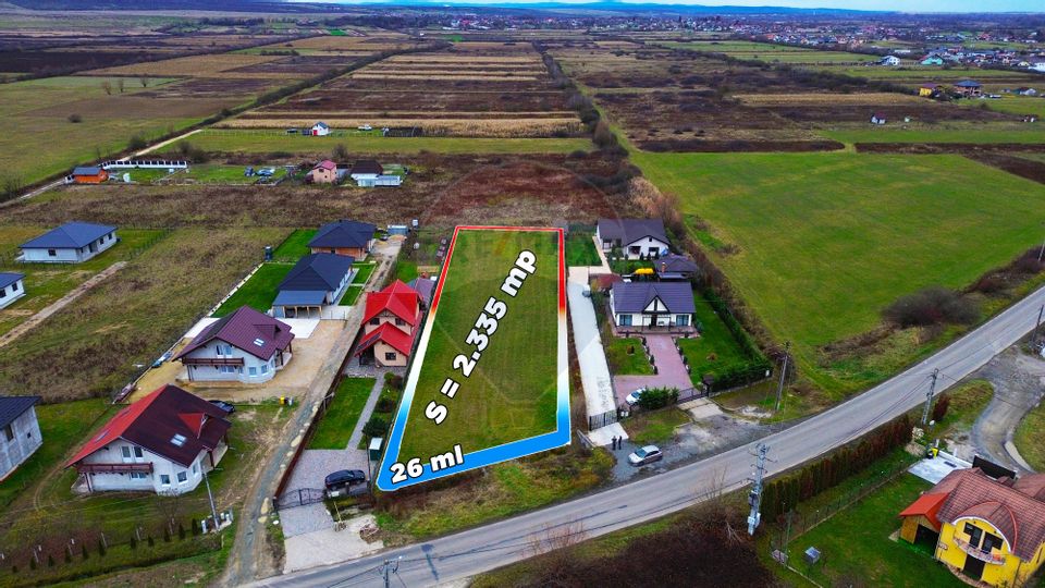 Teren de vanzare cu proiect de casa si piscina Săcălășeni