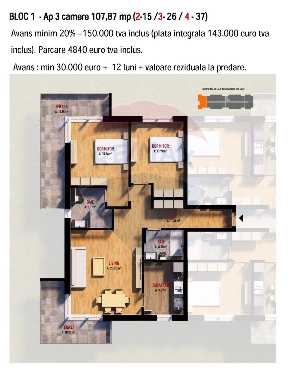 2 room Apartment for sale