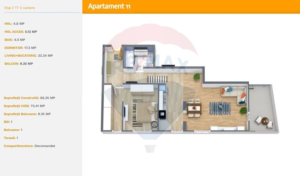 2 rooms apartment for sale in Splaiul Unirii area