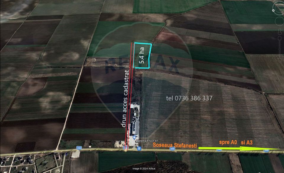 Land 54,091sqm Afumati / Soseaua Stefanesti