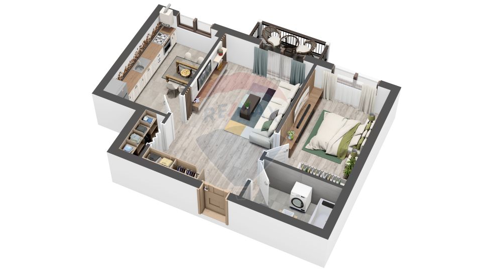 Apartament NOU LA CHEIE cu 2 camere de vânzare Selimbar