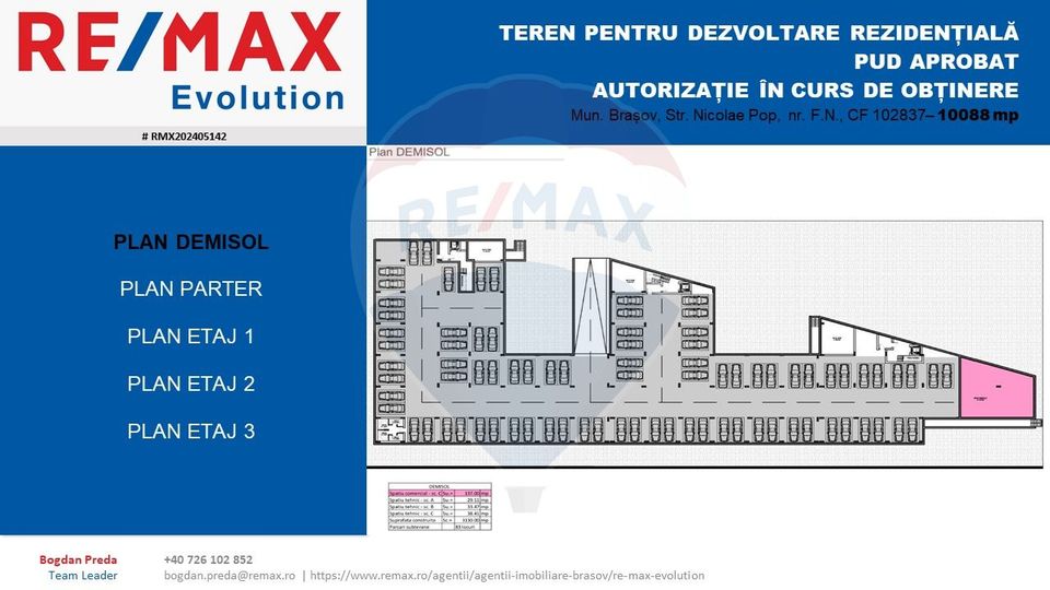 Land 10,088sqm Brasov / Strada Nicolae Pop