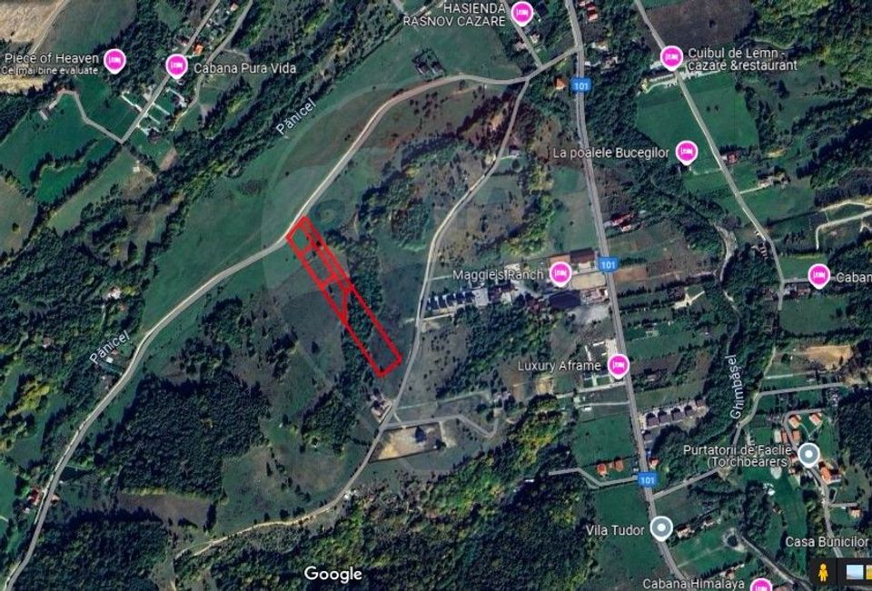 Teren Rasnov, Valea Panicelului 4253mp, izvor pe teren