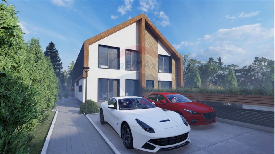 Casă / Vilă tip duplex NZEB, Eficiență energetică și confort, Bunloc
