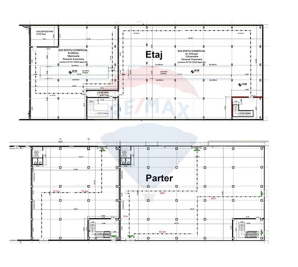 Hala beton P+E 1000 mp comercial, productie, depozitare Pipera Plaza