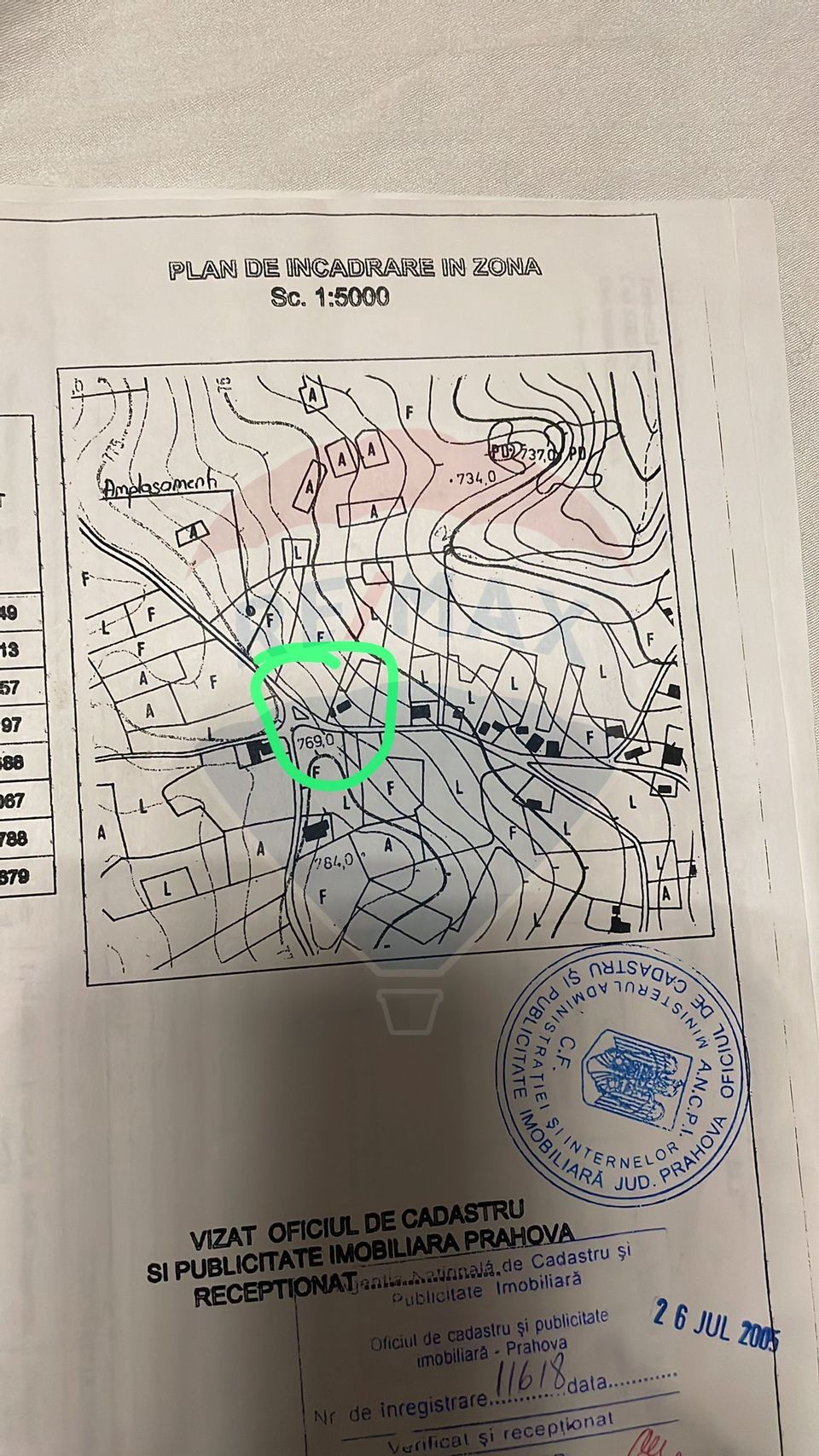 Teren vedere panoramica la munte in Comarnic/Ghiosesti