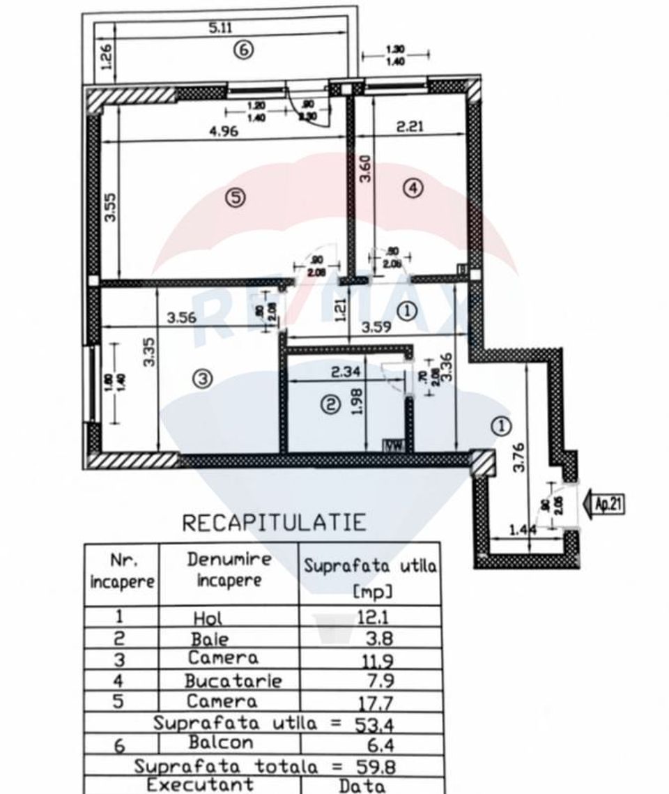 2 room Apartment for sale, Baicului area