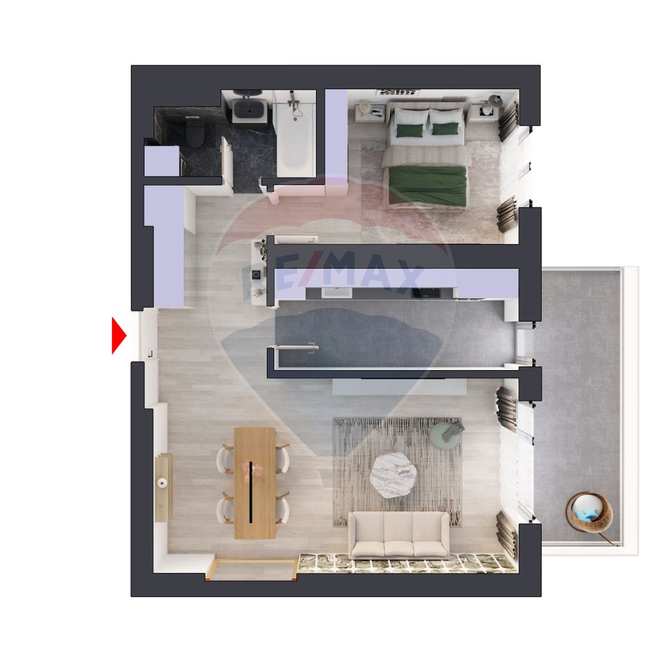 2 room Apartment for sale, Obor area