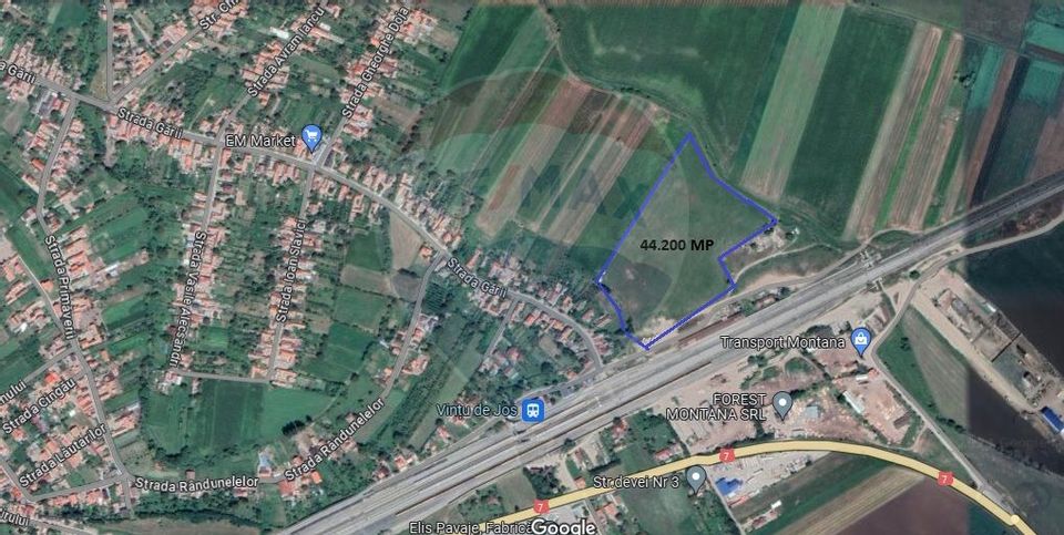 Land 44,200sqm Vintu de Jos / Strada Garii