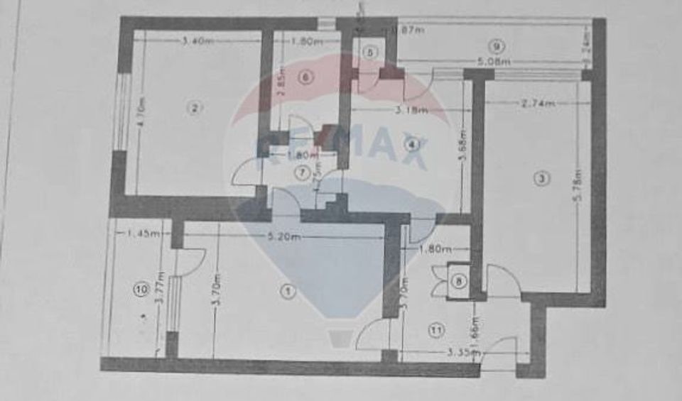 URGENT! Apartament 3 camere,  92.5 mp utili, Grigorescu - str. Buzău