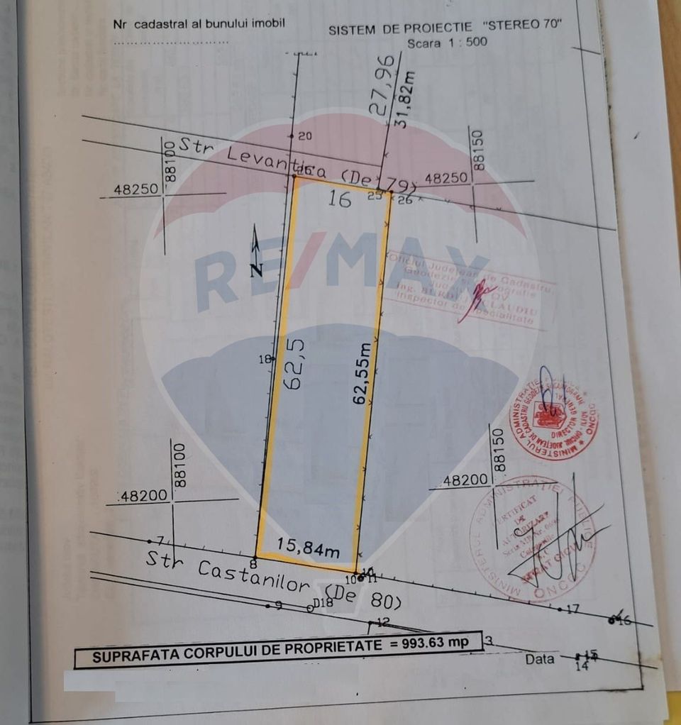 Land 1,000sqm Balotesti / Strada Castanilor