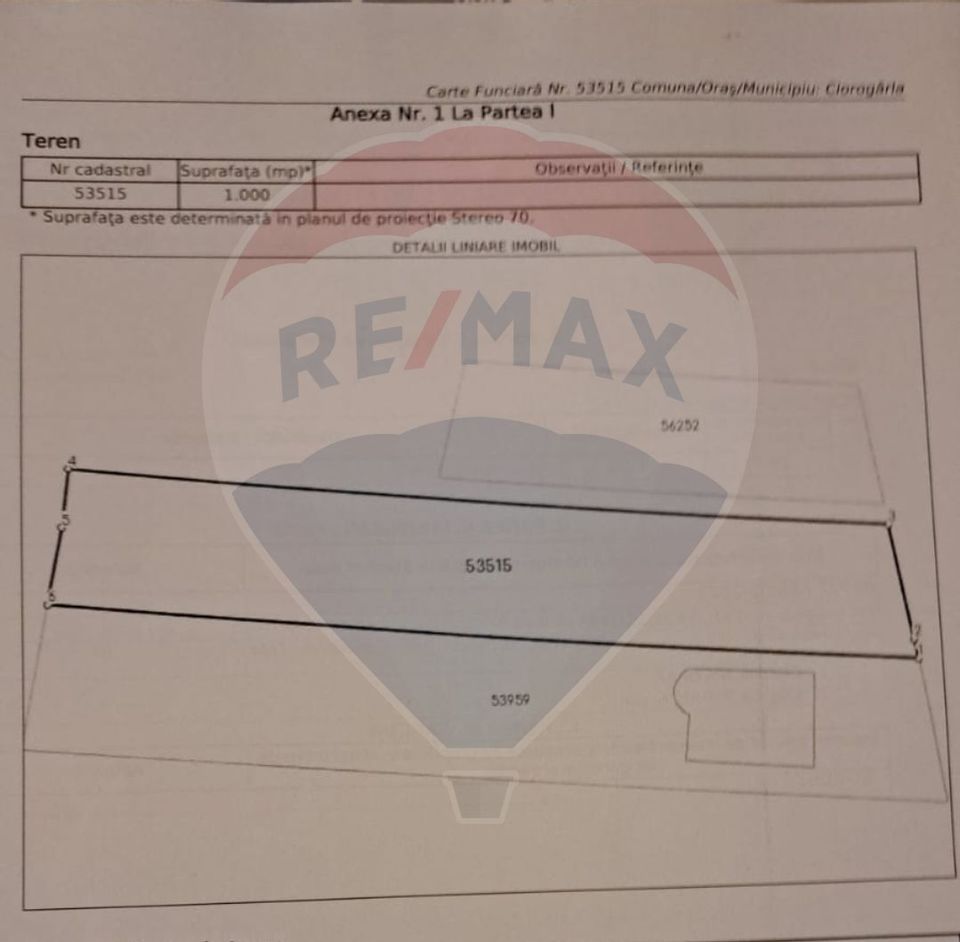 Land 1,000sqm Ciorogarla / None