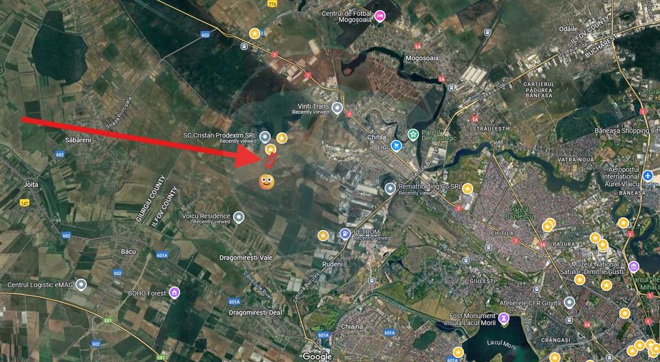 Land 2,500sqm Dragomiresti-Vale 4 km from Bucharest Ring Road