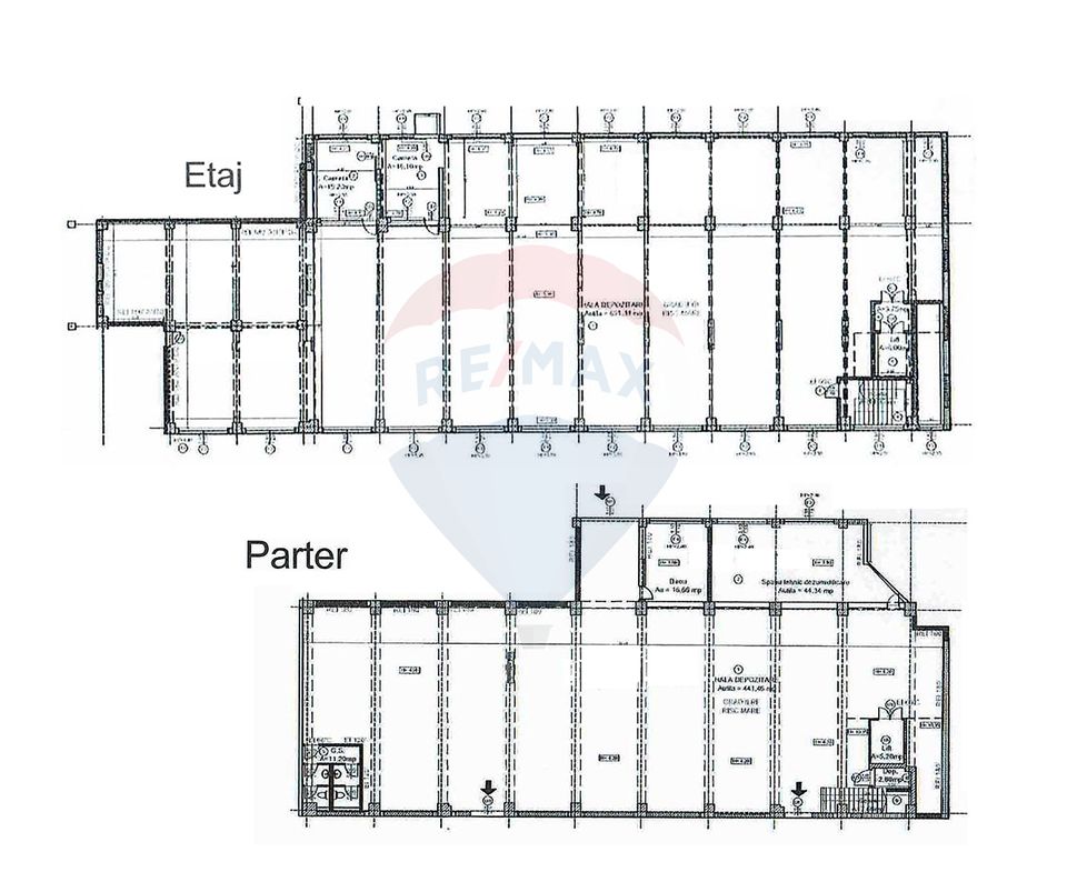 Hala industriala beton P+E 1300 mp productie-depozitare Pipera Plaza