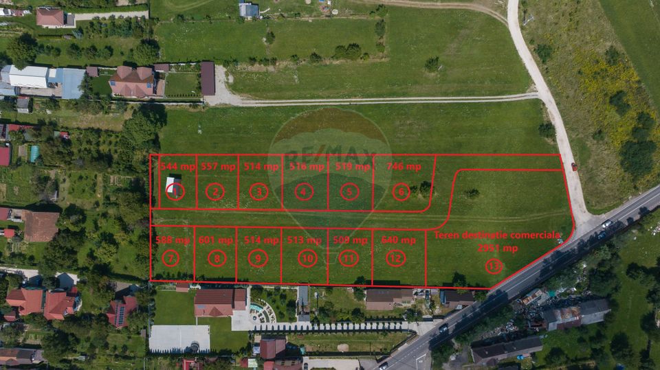 Lot de casa intrare Sacele -Strada Iernii, 601mp