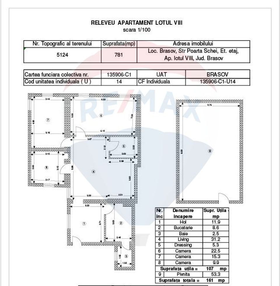 Centrul Istoric, apartament  spatios cu 4 camere, Brasov
