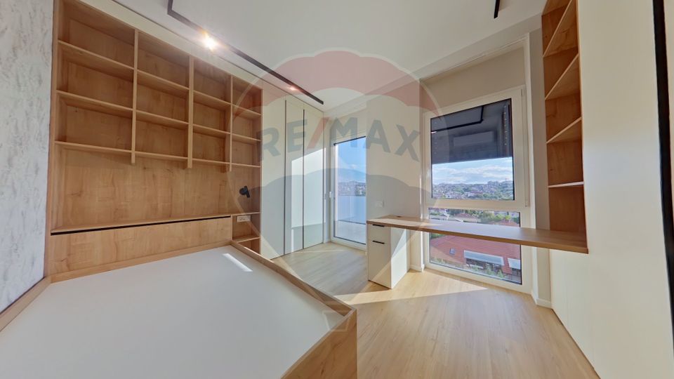 Penthouse confort lux pe 2 nivele, 2 terase panoramice, 4 cam 120mp.