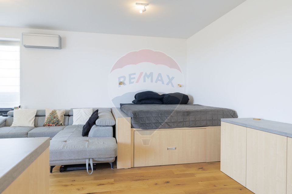 2 camere premium | TERASĂ 25 mp cu deck+vedere lac si pădure I parcare