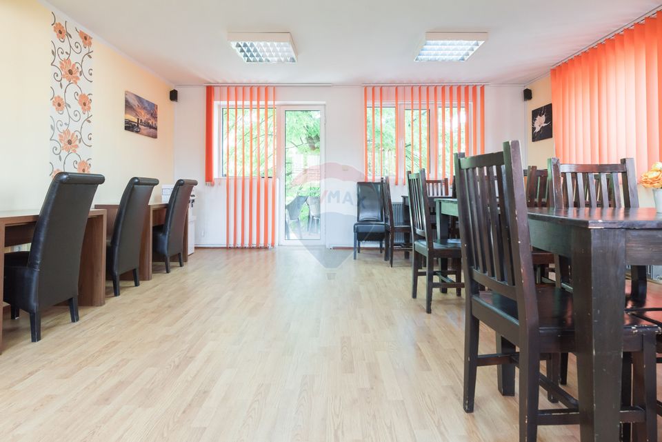 Hotel cu 23 unități de cazare, 2 săli de ședință, locație excelentă