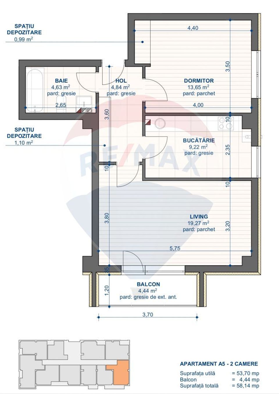 Apartament Nou de Vânzare 2 Camere în Iasi - CUG - 0% Comision